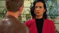 Amy is definitely not happy with Johnny on Days of our Lives | Image: Peacock